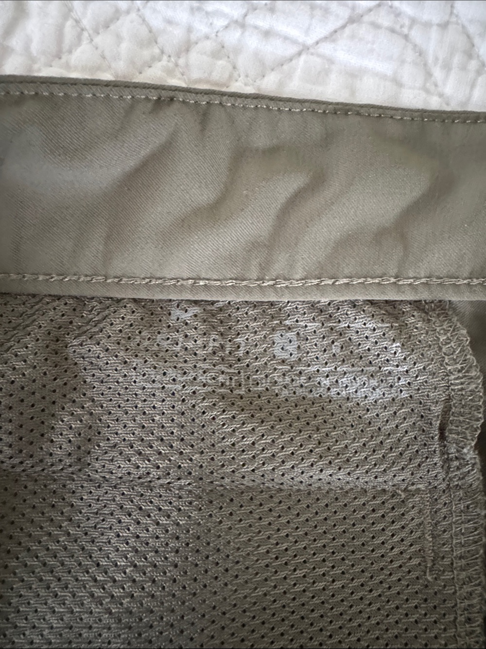 Nike Dri Fit Olive Green Mesh Lined Skirt/Shorts Panel